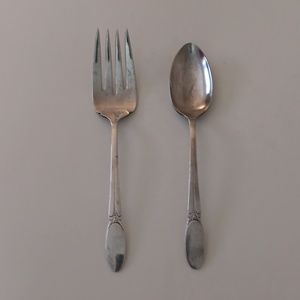 1847 Silver Spoon and Fork